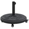 vidaXL Parasol Base 15.6 kg Black Iron Circular