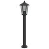vidaXL Outdoor Floor Lamp Black 80 cm Stainless Steel