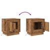 vidaXL Bedside Cabinet 2 pcs Old Wood 44 x 34.5 x 45 cm