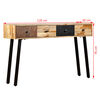 vidaXL Console Table Solid Reclaimed Teak 120x30x76 cm