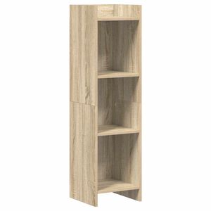 vidaXL Bookcase Sonoma Oak 30 x 30 x 111 cm Engineered Wood