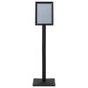 vidaXL Pedestal Poster Stand Black A4 Aluminum and PVC