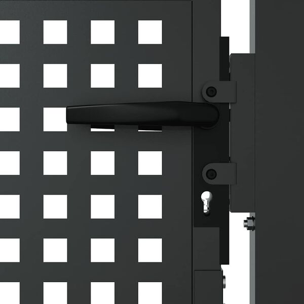 vidaXL Garden Gate Anthracite 100x100 cm Steel