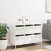 vidaXL Sideboard&nbsp;White 101.5x39x73.5 cm Cold-rolled Steel