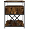 vidaXL Bedside Cabinet Smoked Oak 40x42x55 cm Engineered Wood