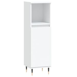 vidaXL Bathroom Cabinet White 30x30x100 cm Engineered Wood