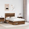 vidaXL Bed Frame with Drawer with Headboard Manual Engineered Wood
