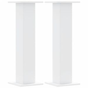 vidaXL Plant Stands 2 pcs White 30x30x95 cm Engineered Wood