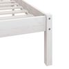 vidaXL Bed Frame without Mattress White Solid Wood 140x200 cm