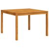 vidaXL Garden Dining Table 110x110x75 cm Solid Wood Acacia