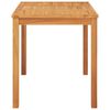 vidaXL Garden Dining Table 120x70x77 cm Solid Teak Wood
