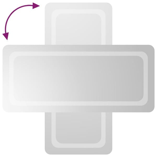 vidaXL LED Bathroom Mirror 40x90 cm