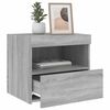 vidaXL Bedside Cabinets with LED Lights 2 pcs Grey Sonoma 50x40x45 cm
