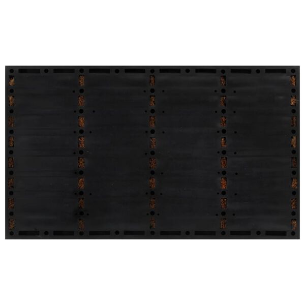 vidaXL Door Mat Rectangular 45x75 cm Rubber and Coir