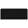 vidaXL TV Cabinets Black oak 80 x 30 x 30 cm Engineered Wood