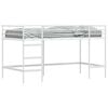 vidaXL Kids'Loft Bed Frame White 79.5 x 200 cm Steel