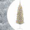 vidaXL Artificial Slim Christmas Tree with Bauble 150 cm 150 LEDs