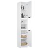 vidaXL Bathroom Cabinet White 32x34x188.5 cm Engineered Wood
