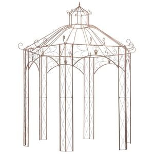 vidaXL Pavilion | Antique brown | Wrought iron | 3m | Decorative Inlays