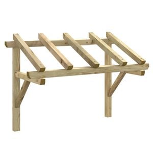 vidaXL Canopy | Green | Solid pinewood, green impregnated