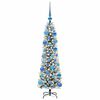 vidaXL Artificial Christmas Tree with 150 LEDs with Stand White 120 cm