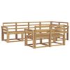 vidaXL Outdoor Sofa Set 7 pcs White Solid Acacia Wood