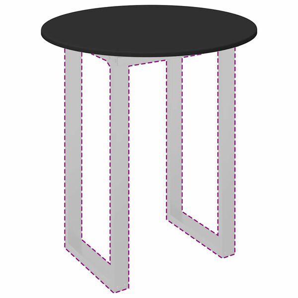 vidaXL Table Top Black 70 x 70 x 1.5 cm Engineered Wood