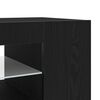 vidaXL TV Cabinet Black Oak 90 x 39 x 30 cm Engineered Wood