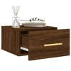 vidaXL Wall-mounted Bedside Cabinets 2 pcs Brown Oak 35x35x20 cm