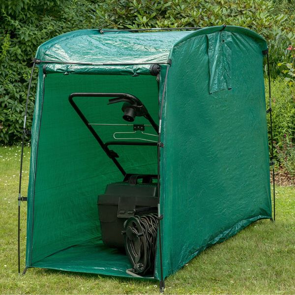 Happy People Garage for Lawn Mower 180x125x85 cm Green