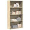 vidaXL Bookcase Sonoma Oak 80x30x152 cm Engineered Wood