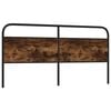 vidaXL Replace Headboard Smoked Oak 180 cm Steel and Engineered Wood