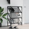 vidaXL Shoe Rack Grey Sonoma 60x30x85 cm Engineered Wood