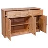 vidaXL Sideboard 3 Drawers 113x35x73 cm Solid Pine Wood