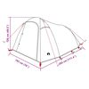 vidaXL Camping Tent Tunnel 3-Person Blue Waterproof