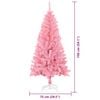 vidaXL Christmas Tree with 150 LEDs with Stand Pink 150 cm PVC