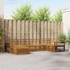 vidaXL Outdoor Sofa Set 6 pcs Natural