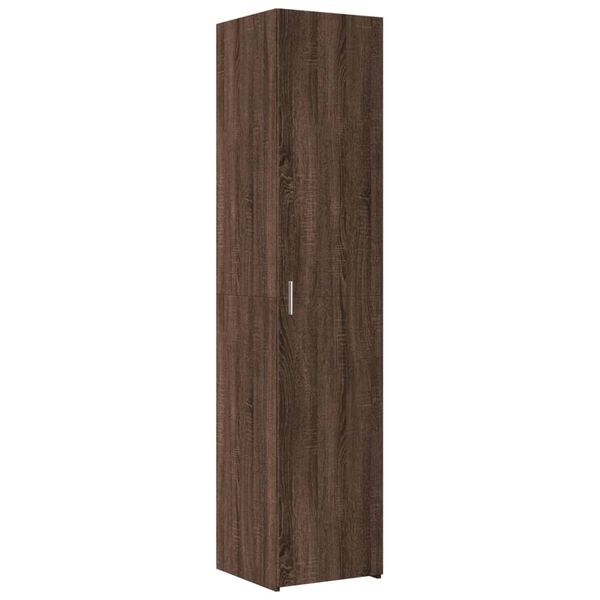 vidaXL Highboard Brown Oak 40x42.5x185 cm Engineered Wood