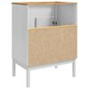 vidaXL Bathroom Sink Cabinet with Shelf FLORO White 60 x 40 x 80 cm