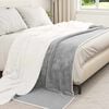 vidaXL Throw Blanket Grey 220 x 240 cm Fleece