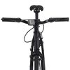 vidaXL Fixed Gear Bike Black and Green 700c 55 cm