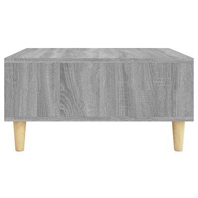 vidaXL Coffee Table Grey Sonoma 60x60x30 cm Engineered Wood