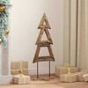 vidaXL Christmas Tree with Stand Brown 90 cm Solid teak wood