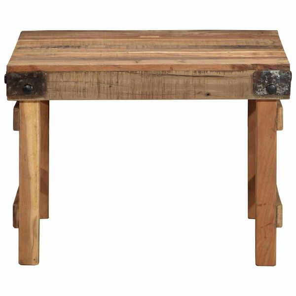 vidaXL Coffee Table Brown 60 x 55 x 40 cm Solid Reclaim Wood
