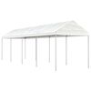 vidaXL Gazebo with Roof White 8,92x2,28x2,69 m Polyethylene