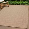 vidaXL Rug ZIZUR Beige 200x290 cm Jute Look Indoor and Outdoor