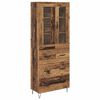vidaXL Highboard Old Wood 69.5 x 34 x 90 cm Engineered Wood