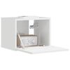vidaXL TV Wall Cabinet Gloss White 39 x 31 x 29.5 cm Engineered Wood