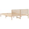 vidaXL Bed Frame with Headboard Brown 160 x 210 cm Solid Pine Wood