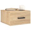 vidaXL Wall-mounted Bedside Cabinets 2 pcs Sonoma Oak 35x35x20 cm